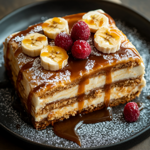Karamell Bananen Kuchen