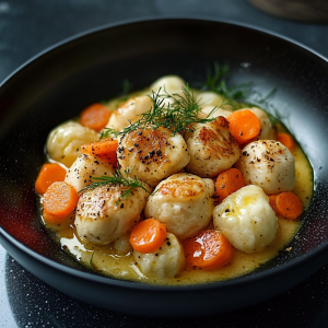Hühnchen und Knödel aus dem Slow Cooker