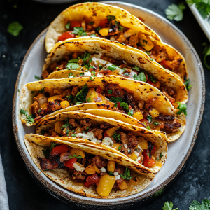 Rezept für gebackene Hühnertacos