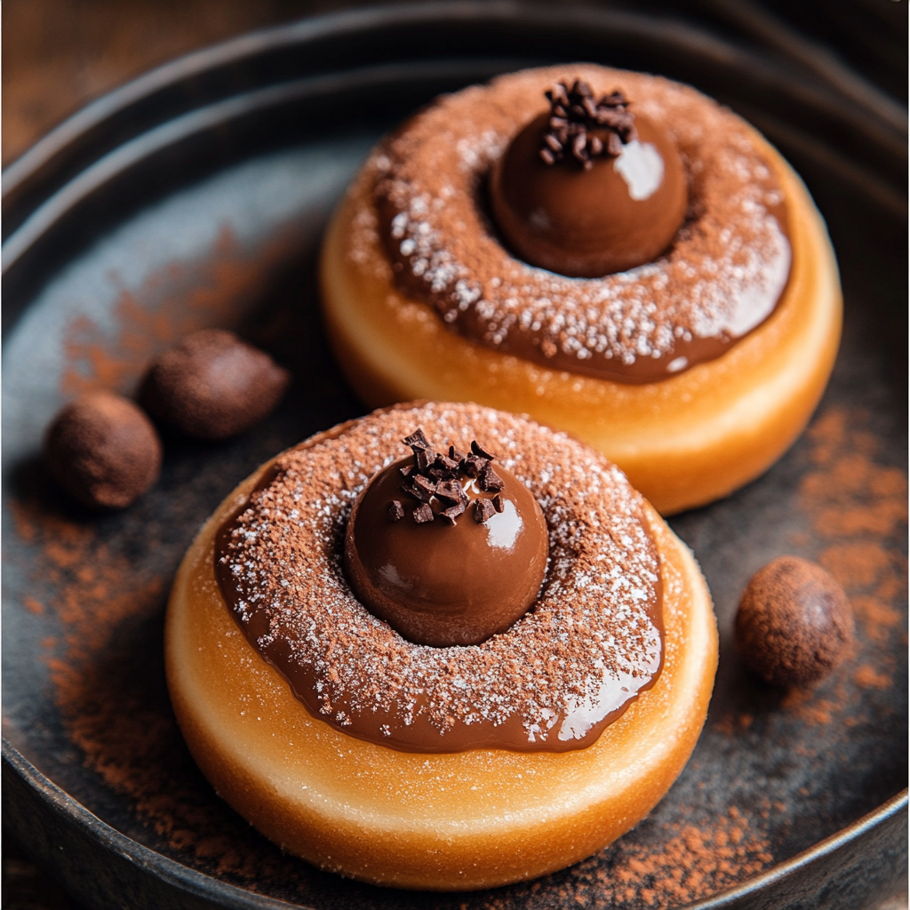 Rezept für Haselnusscreme-Donuts