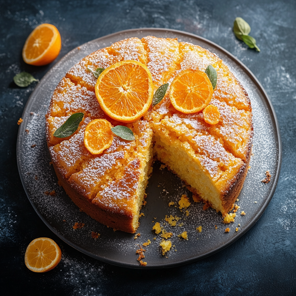 Saftiger Orangenkuchen Rezept