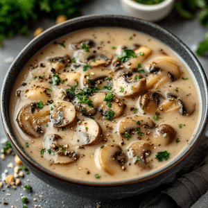 Champignon Rahmsuppe rezept