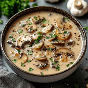 Champignon Rahmsuppe rezept