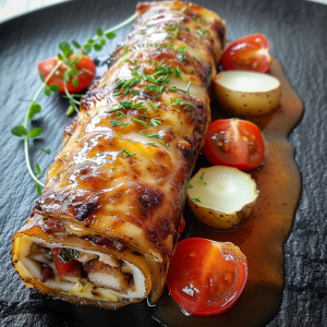 Hackfleisch Käse Rolle