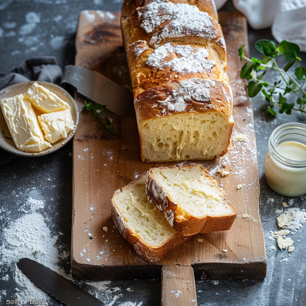 BROT MIT MILCH UND BUTTER