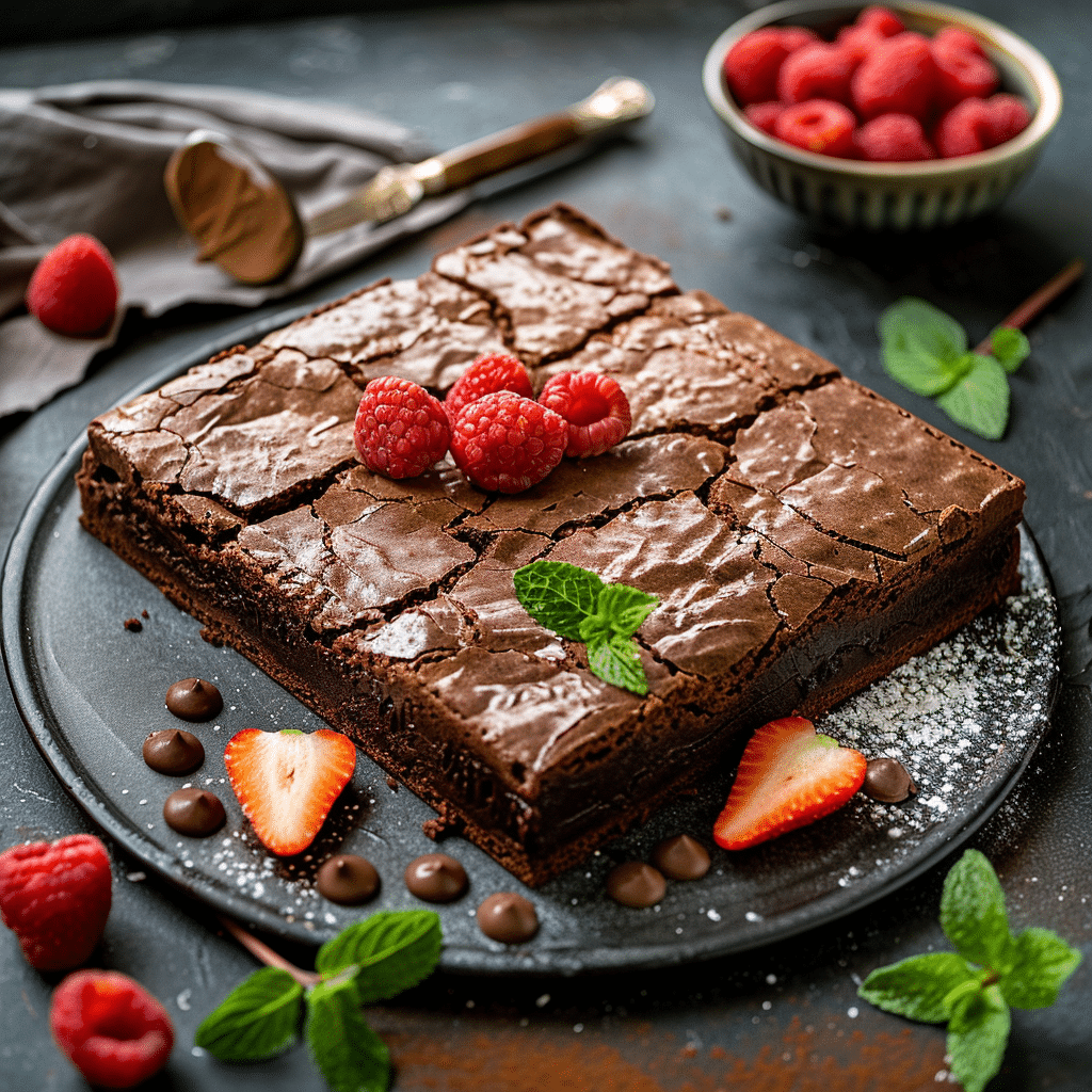 Klebriger Brownie-Kuchen