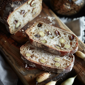 Zwiebel-Käse-Schinken-Brot