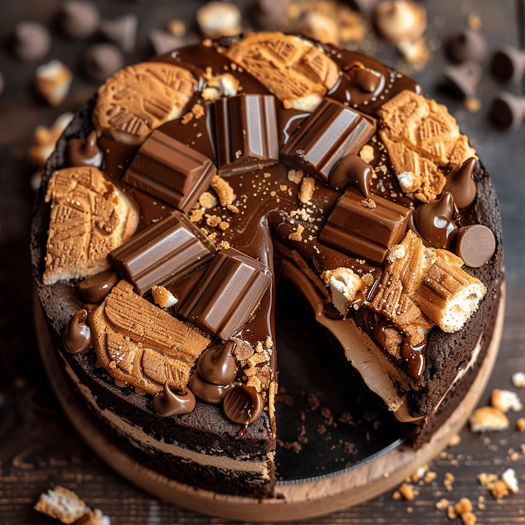 Biscoff Bueno Schokoladenkekskuchen
