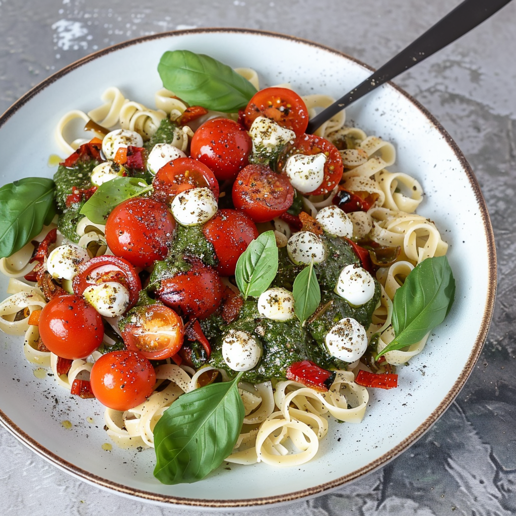 Spätzle Caprese