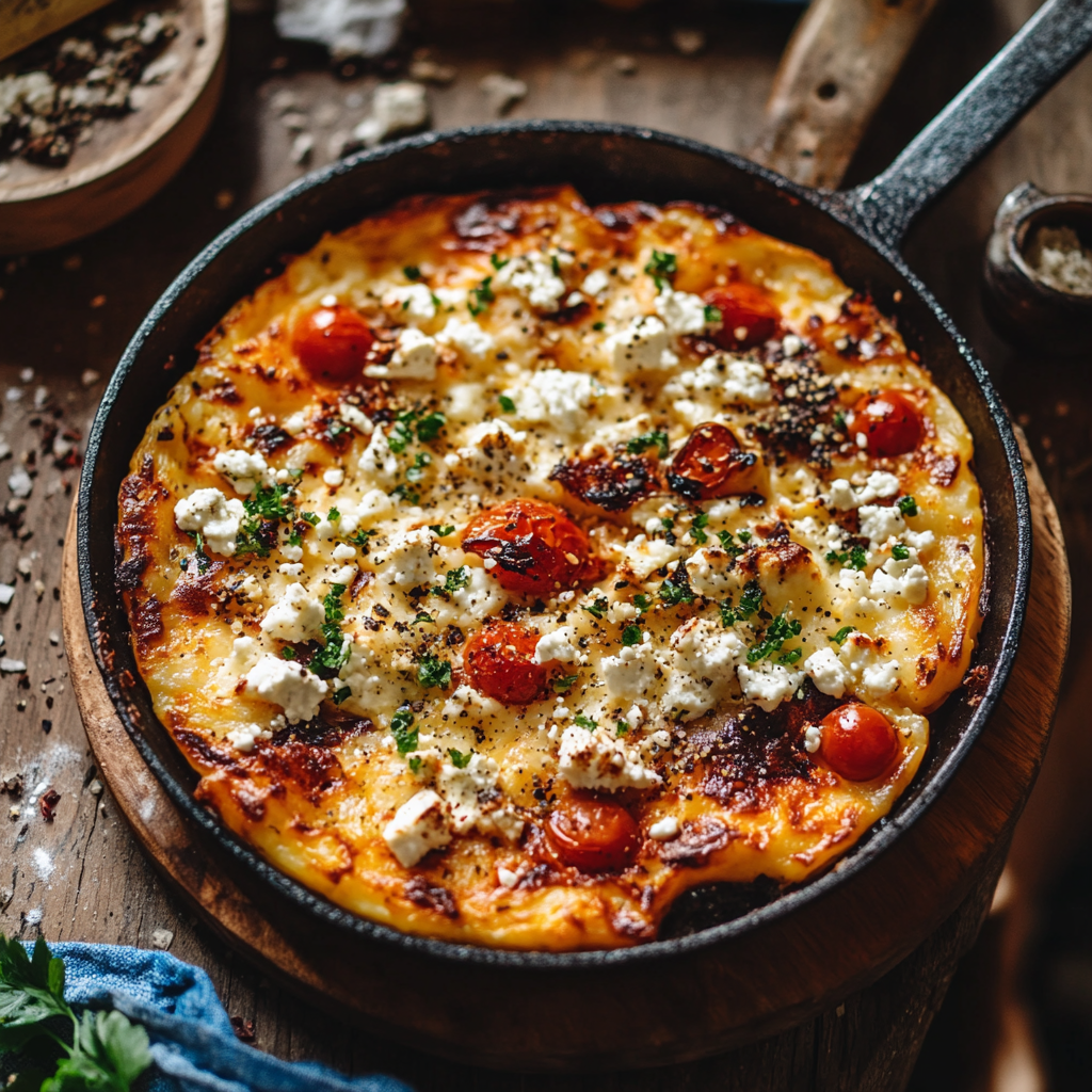 Rustikale griechische Bauernpfanne