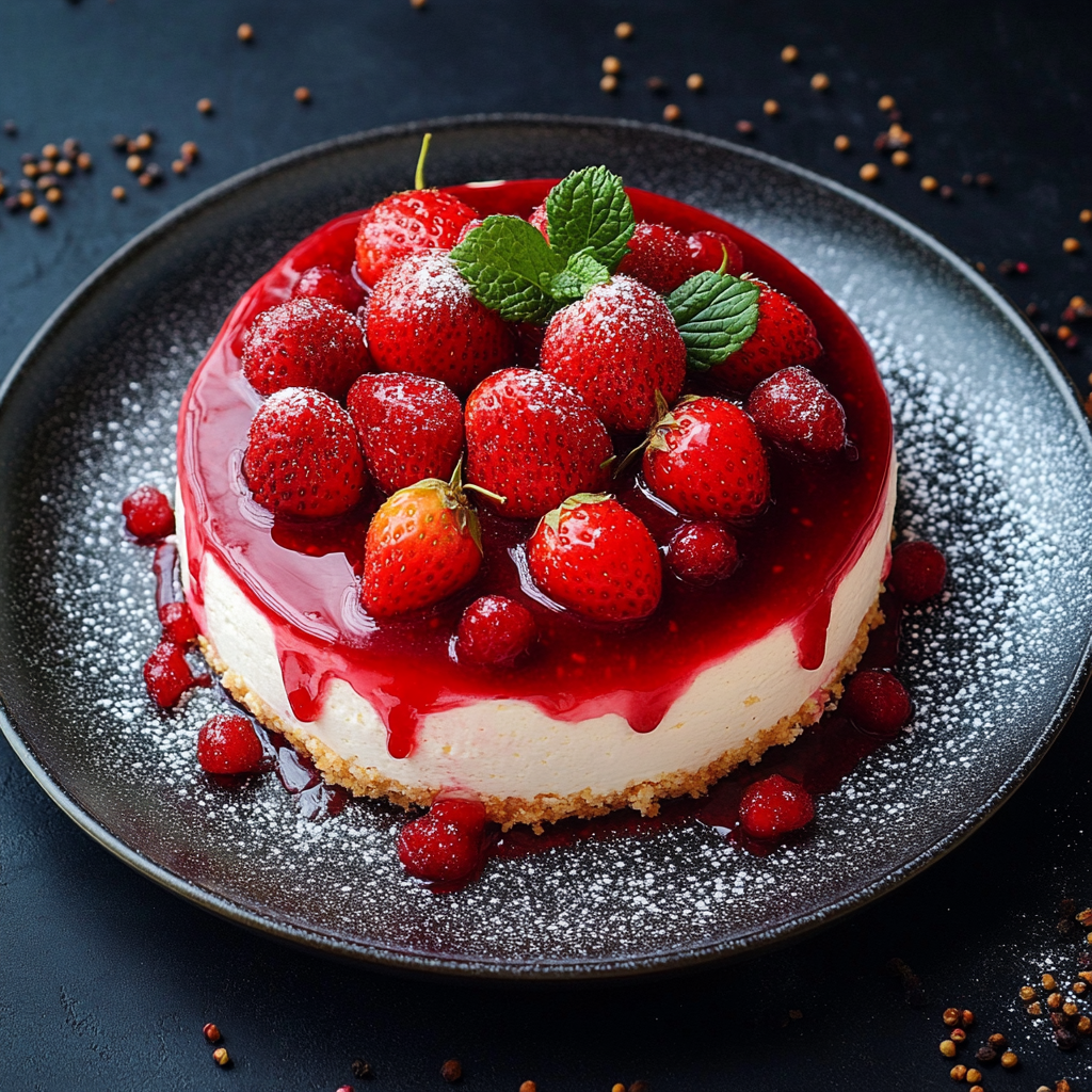 Klassischer Erdbeerkuchen