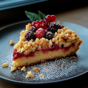 Friesischer Pflaumenmus-Streusel