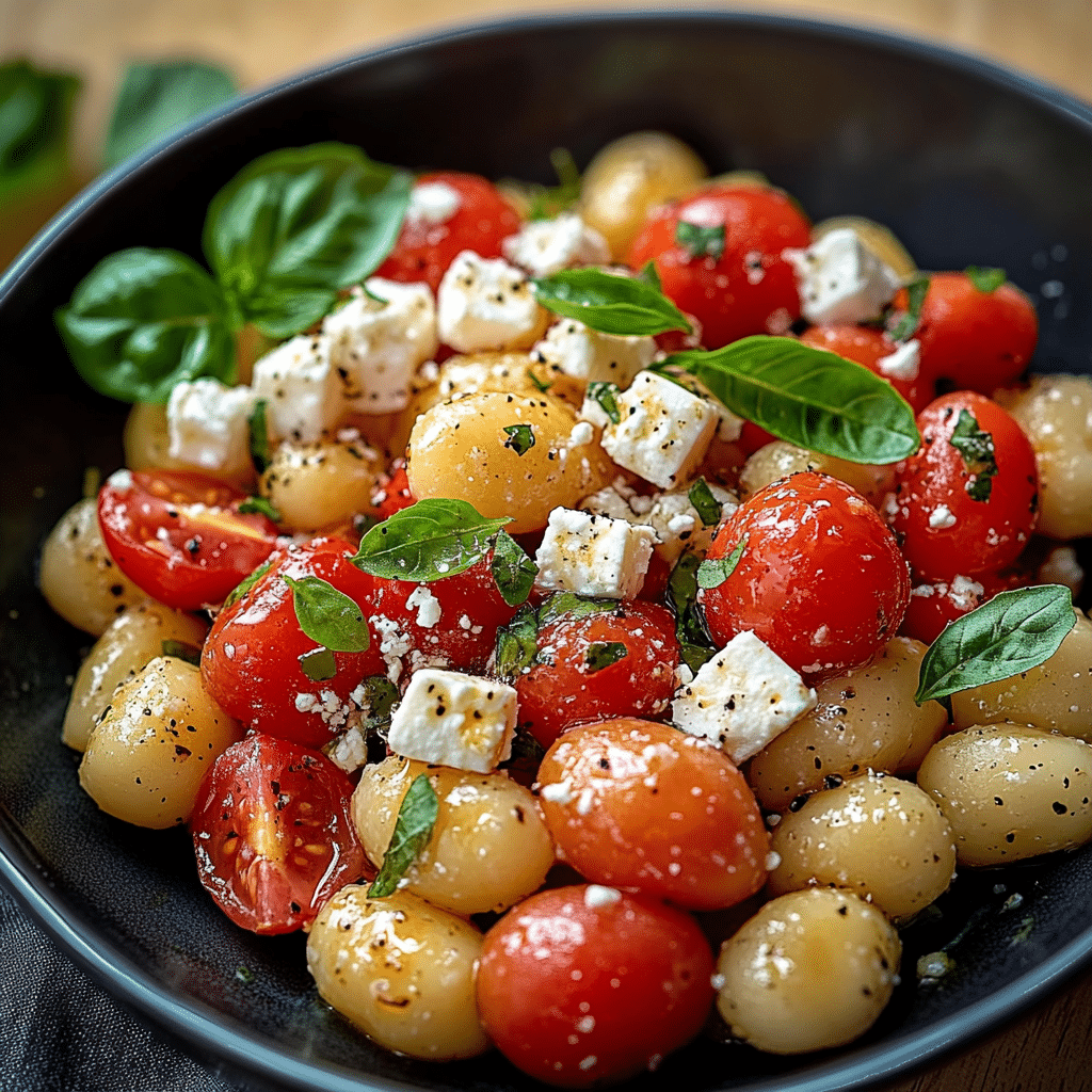Gnocchi-Salat mit Feta und Tomaten