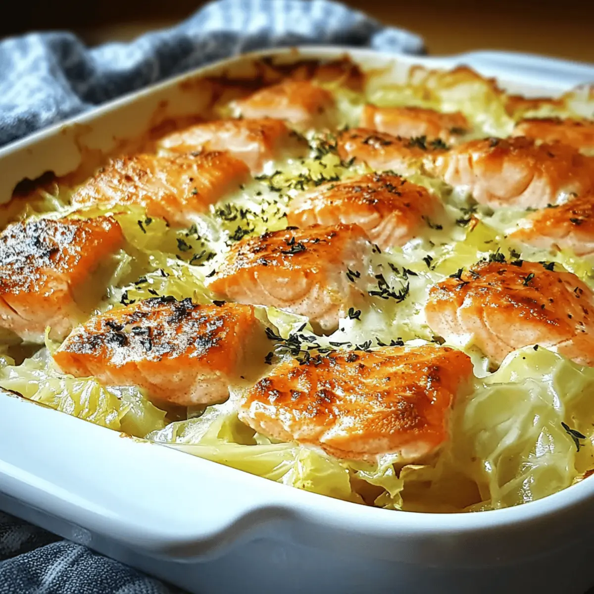 Lachs-Spitzkohl-Auflauf