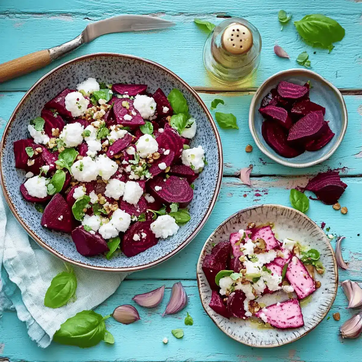 Rote-Bete-Salat mit Schafskase