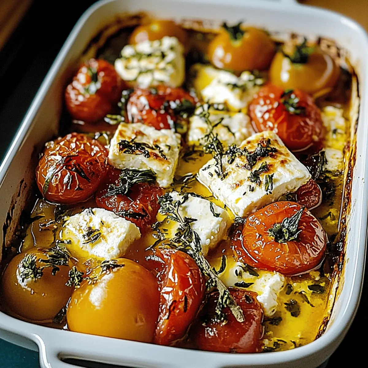 Griechischer Feta Auflauf mit Tomaten