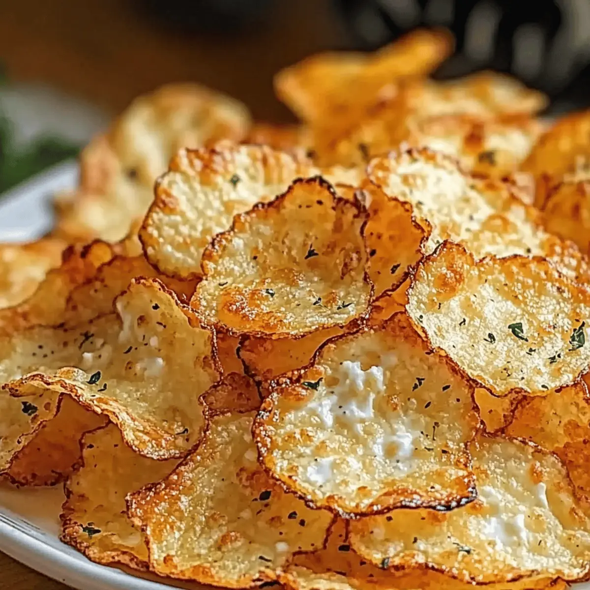 Knusprige Hüttenkäse-Chips für den perfekten Snack
