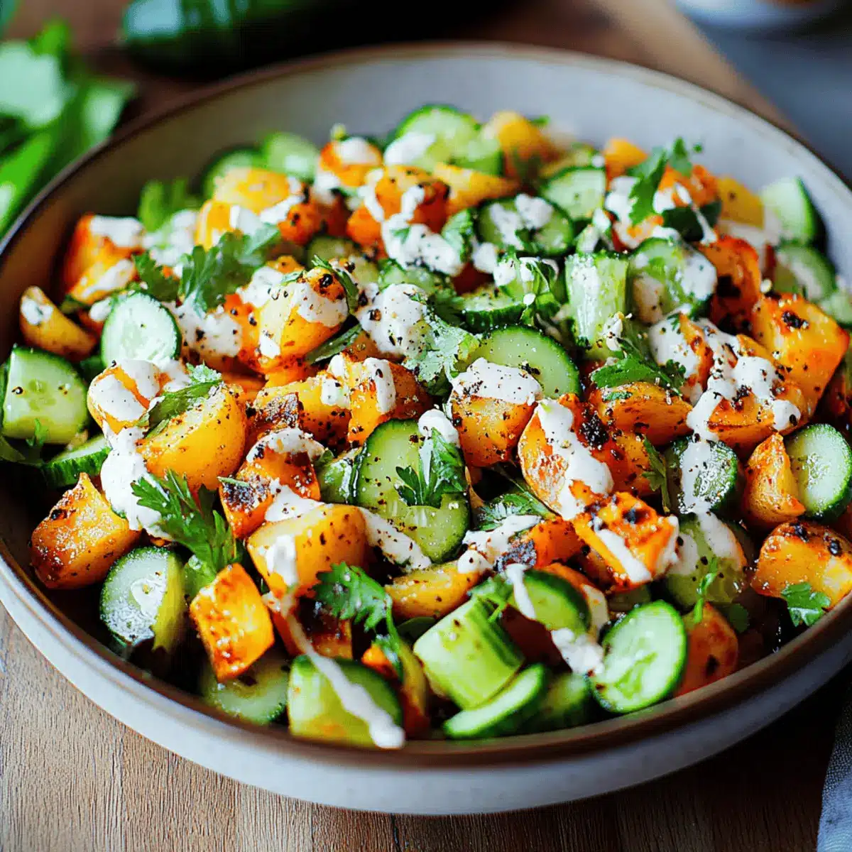 Subkartoffel-Gurkensalat