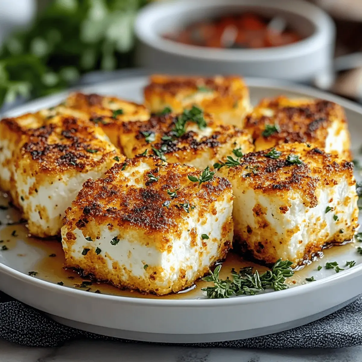 Knuspriger Feta aus dem Airfryer