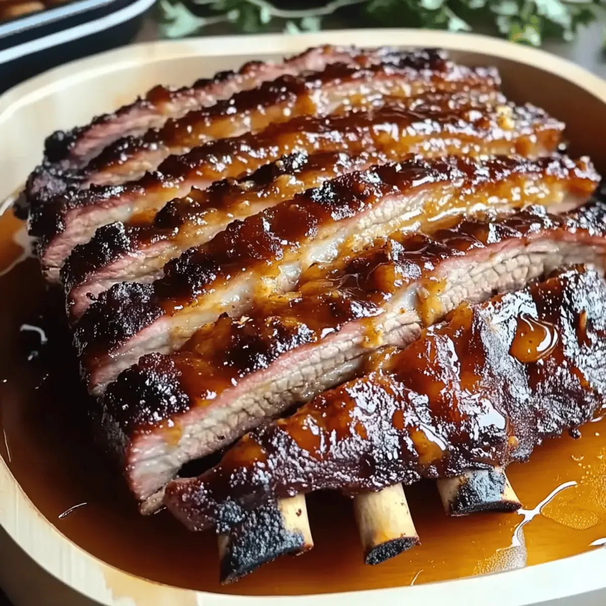 Rippchen mit Honig und Knoblauch