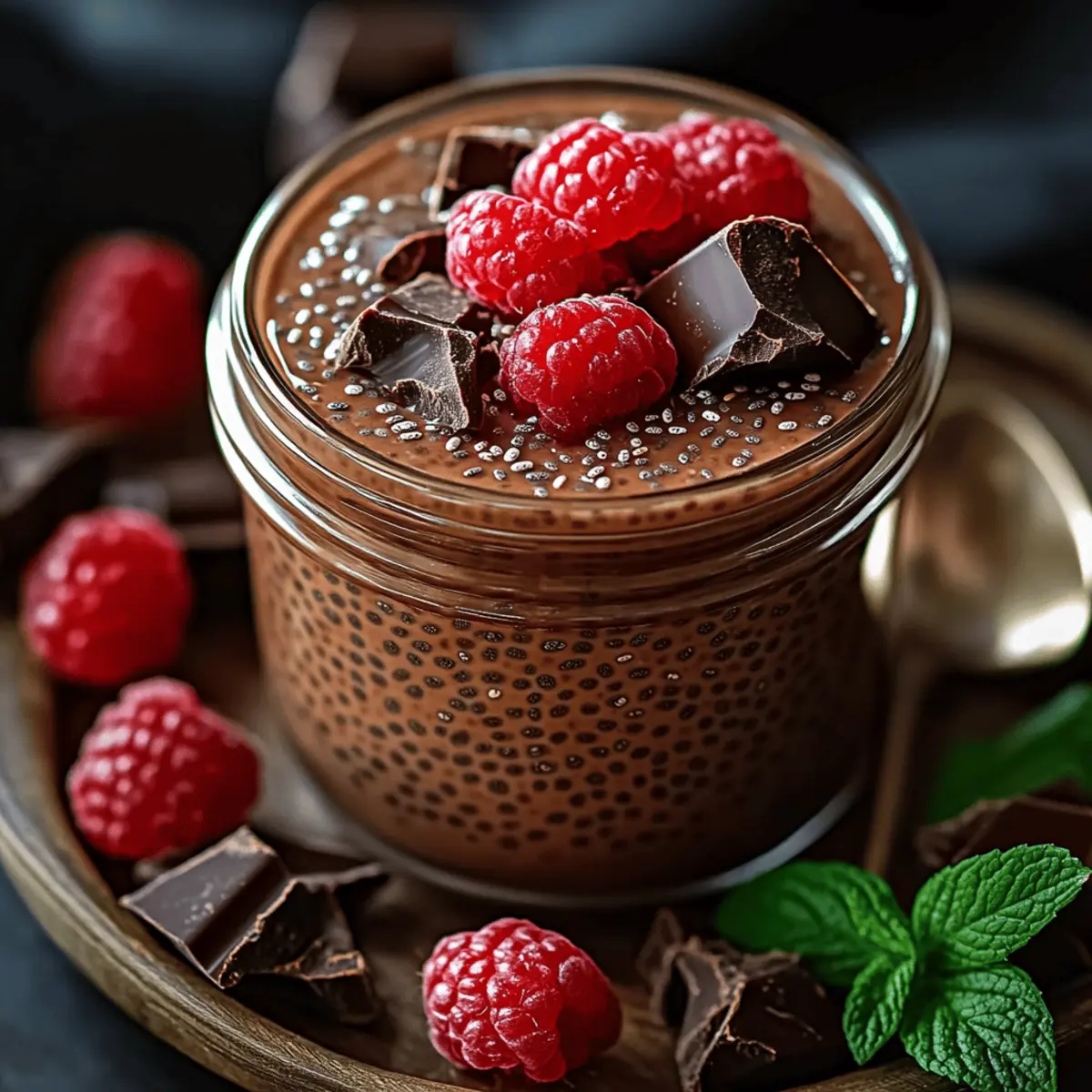 Schokoladen Chia Pudding