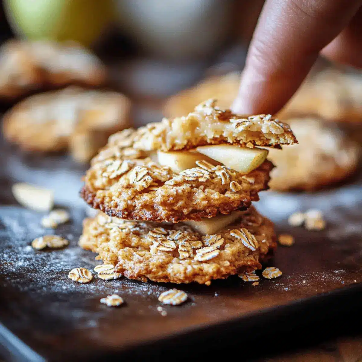 Apfel-Haferflocken-Kekse