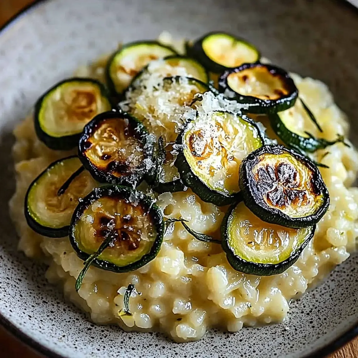 Lemon Parmesan Zucchini Risotto
