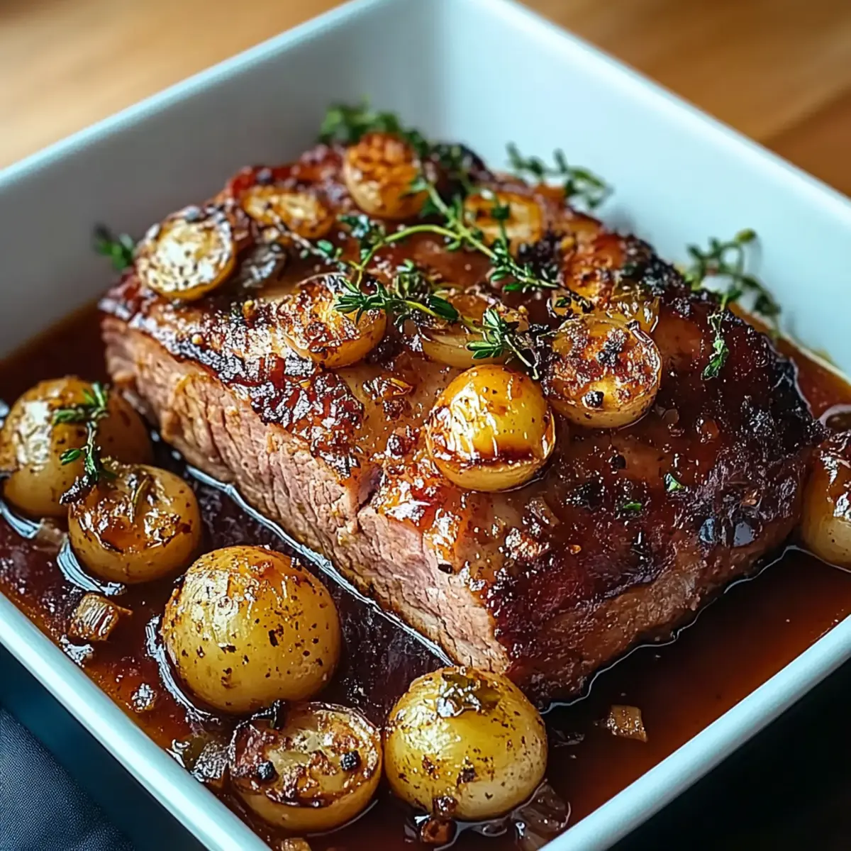 Hackbraten aus dem Backofen