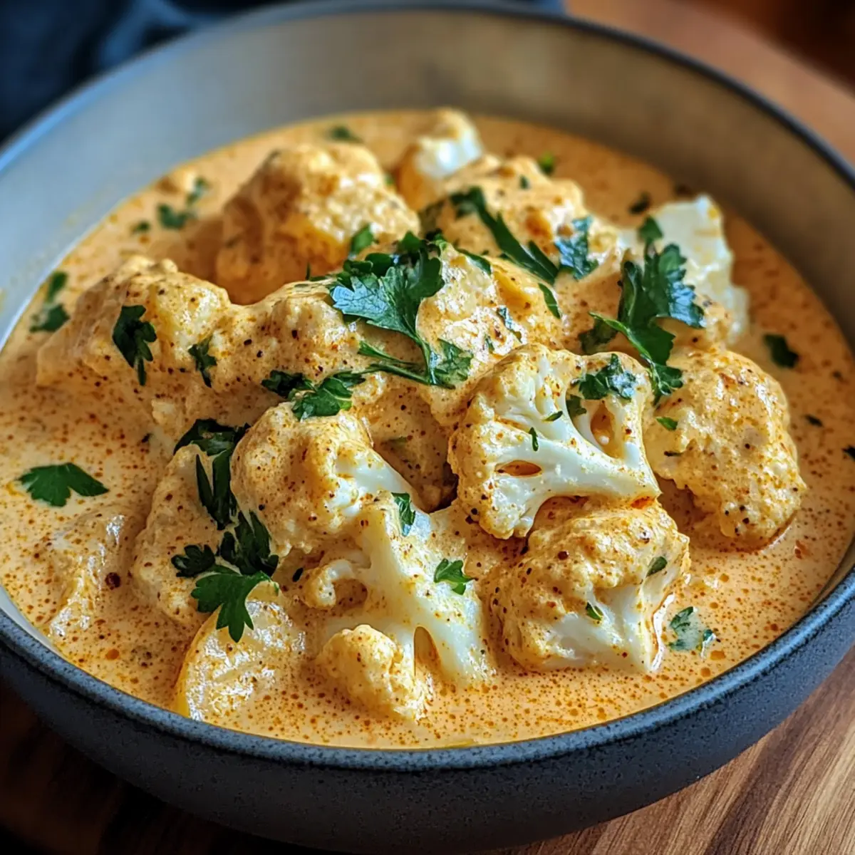 Cremiger Blumenkohl-Curry aus dem Backofen