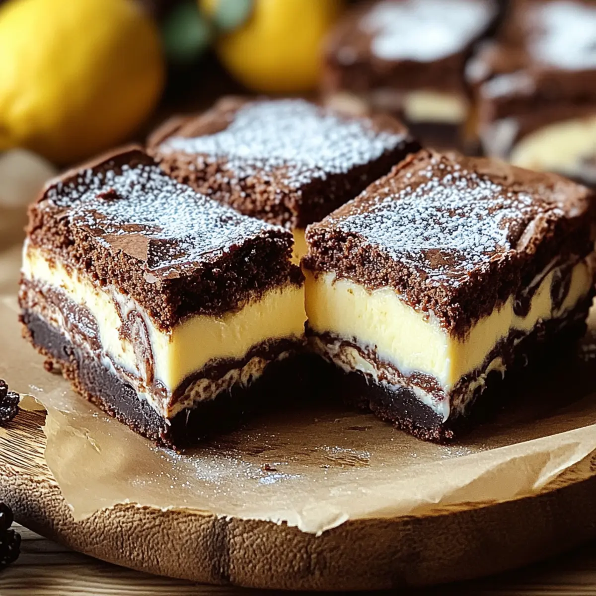 Cheesecake Brownies Einfaches und Leckeres Dessert