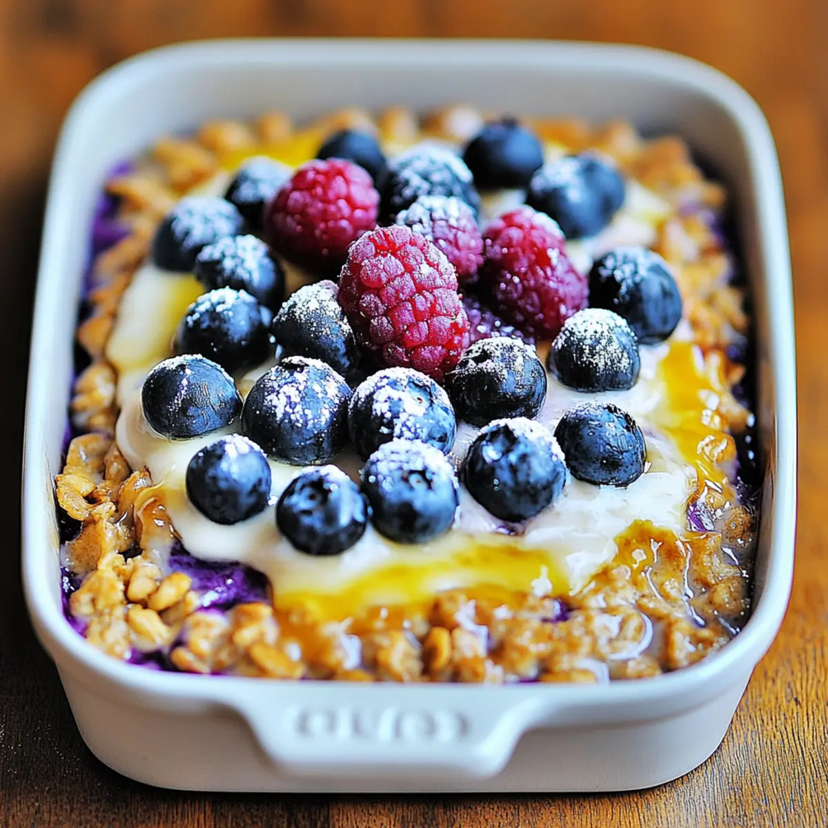 Heidelbeer-Haferflocken-Auflauf Lecker und Einfach