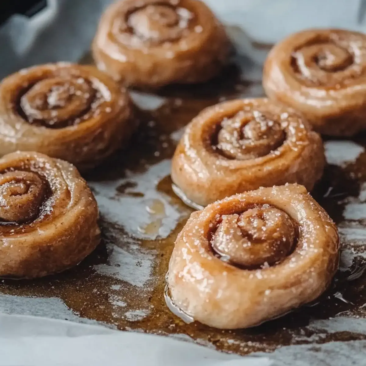 Protein Zimtschnecken - Fertiges Gericht auf einem Teller