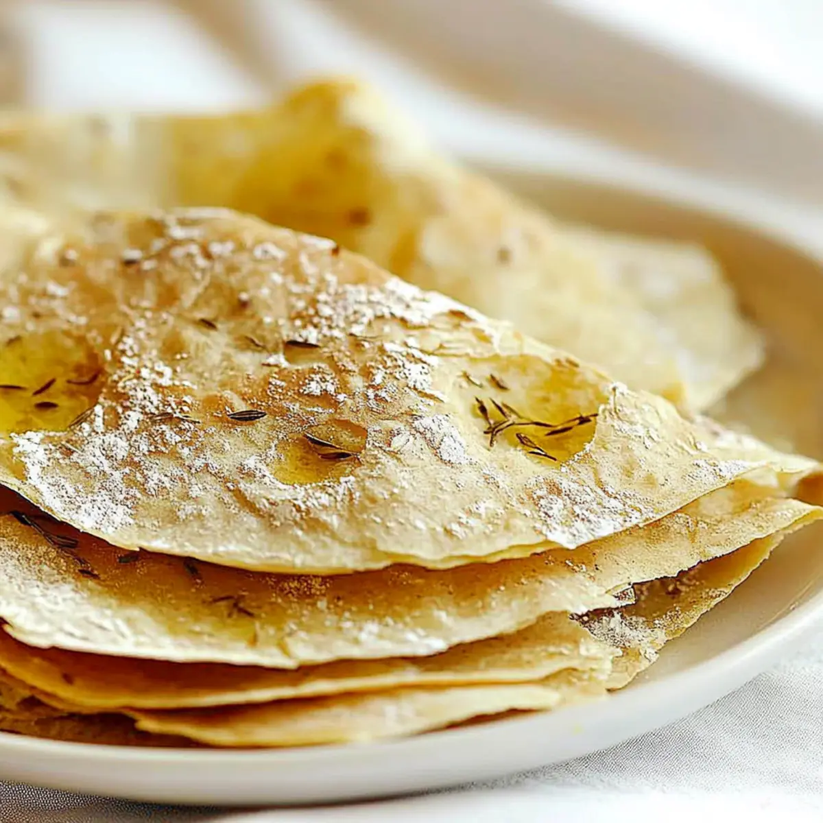 Knusperbrot aus Sardinien - Nahaufnahme der leckeren Textur