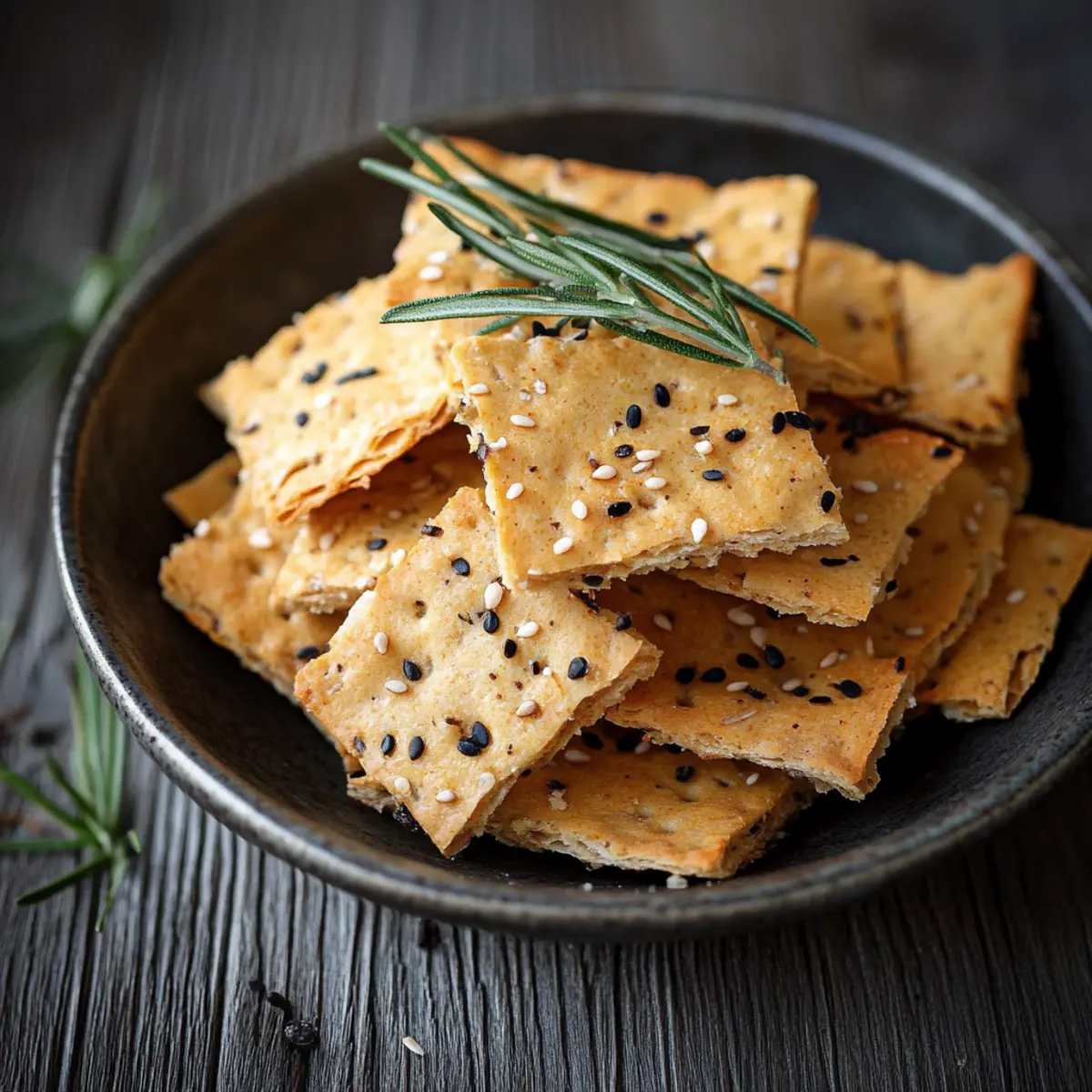 Schnelle vegane Linsencracker - Zutaten vorbereitet