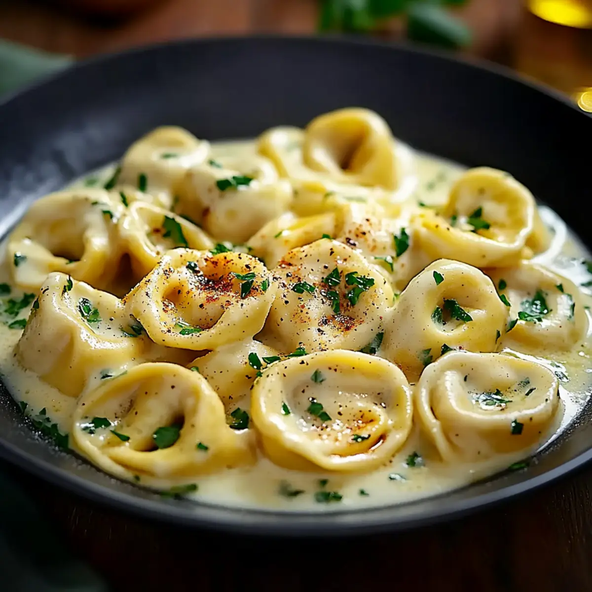 Tortellini in Käsesoße