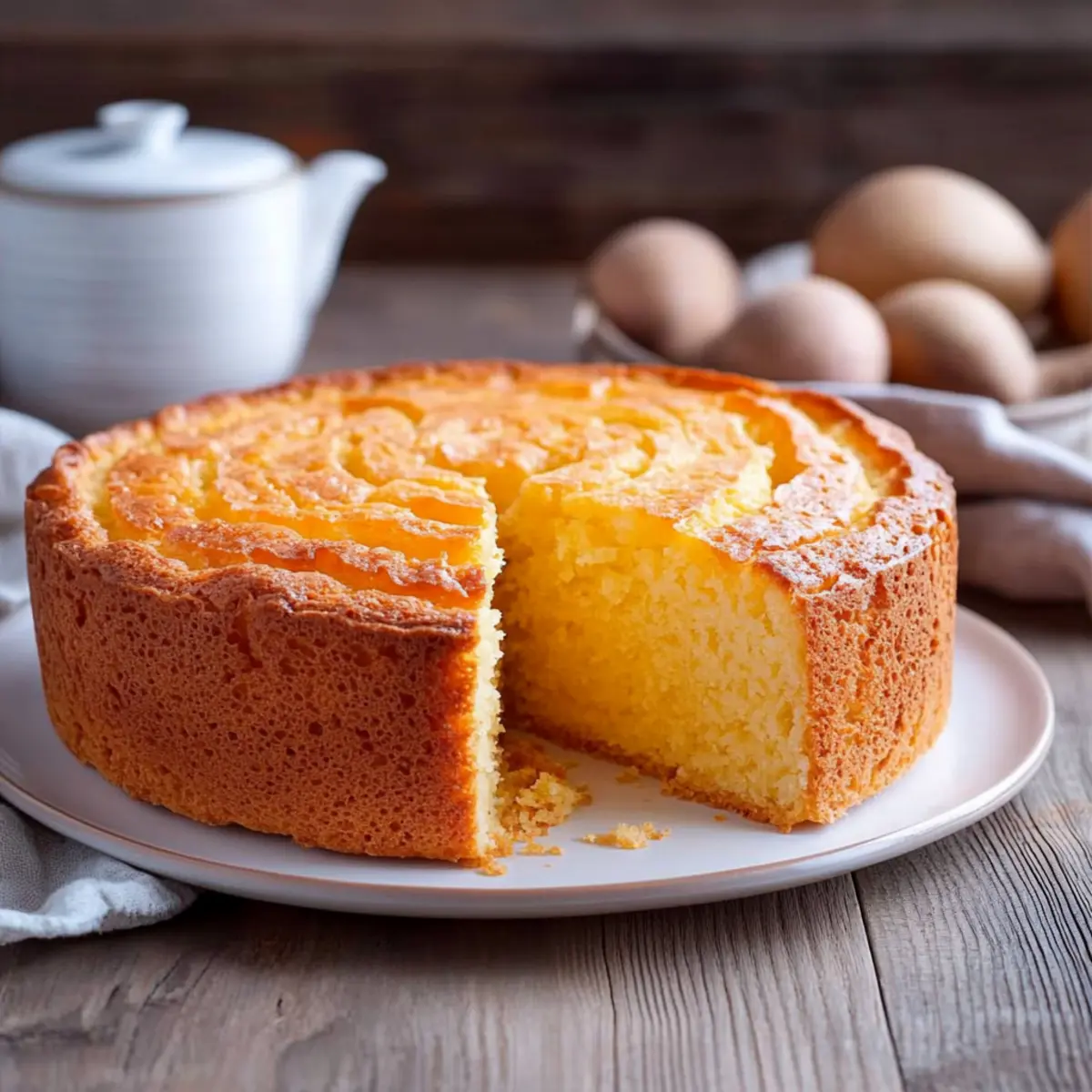 Rezept: Apfelmus-Rührkuchen - Nahaufnahme der leckeren Textur