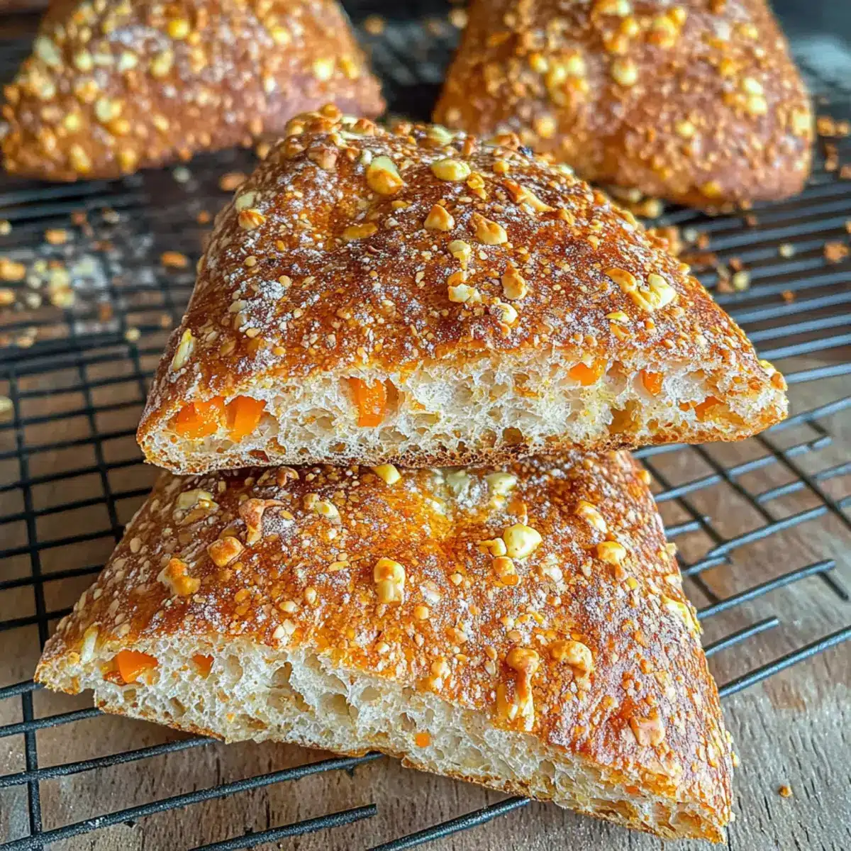 Schnelle Karotten-Brötchen – super einfach, ohne Hefe