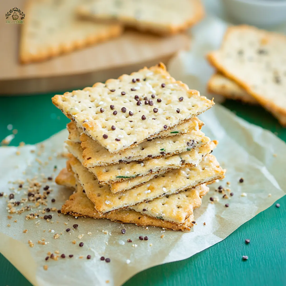 Schnelle Low Carb Cracker aus 3 Zutaten - Zutaten vorbereitet