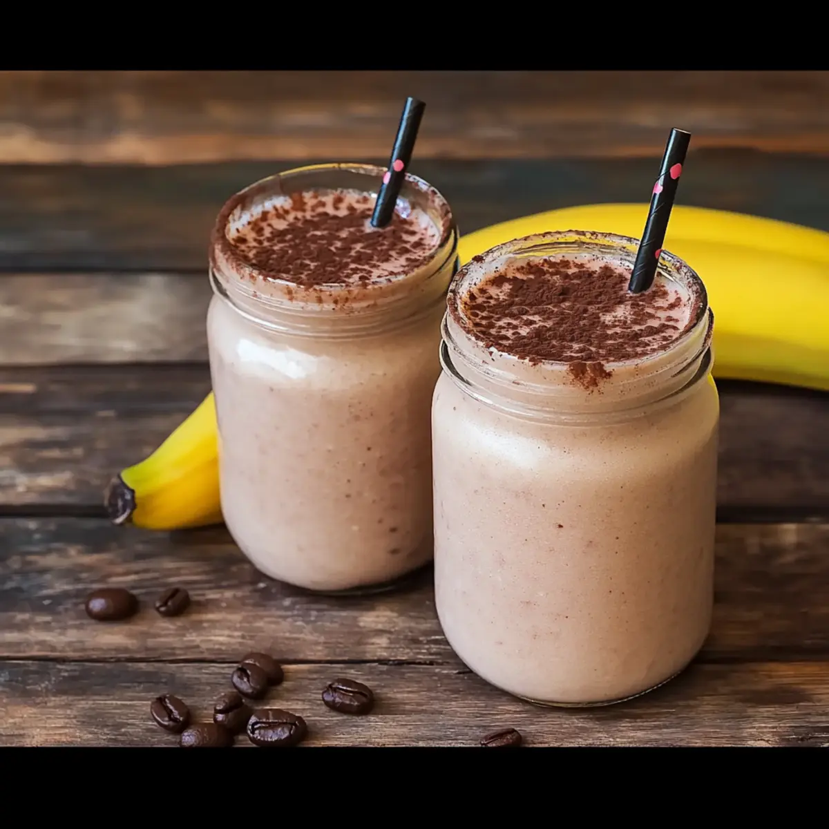 Kaffee-Smoothies machen hellwach und sind super-gesund! - Nahaufnahme der leckeren Textur