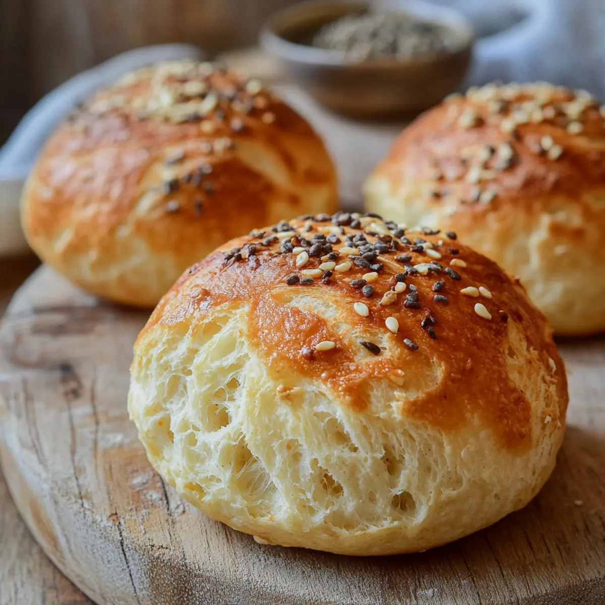 Kalorienarme Quarkbrötchen – nur 3 Zutaten