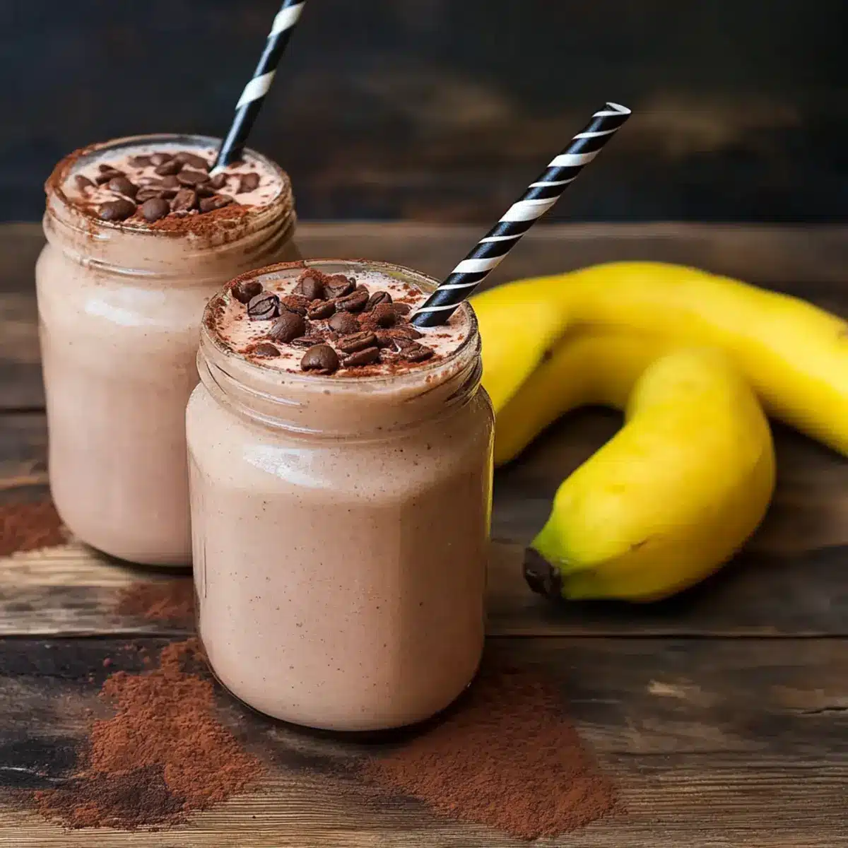 Kaffee-Smoothies machen hellwach und sind super-gesund! - Fertiges Gericht auf einem Teller