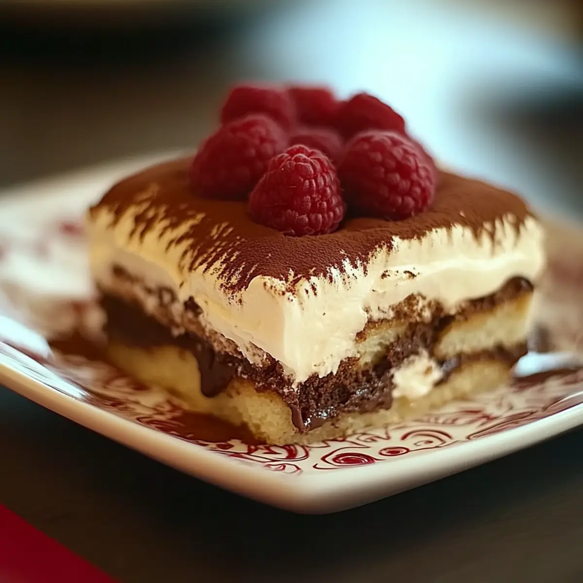 Ketogenes Tiramisu - Nahaufnahme der leckeren Textur