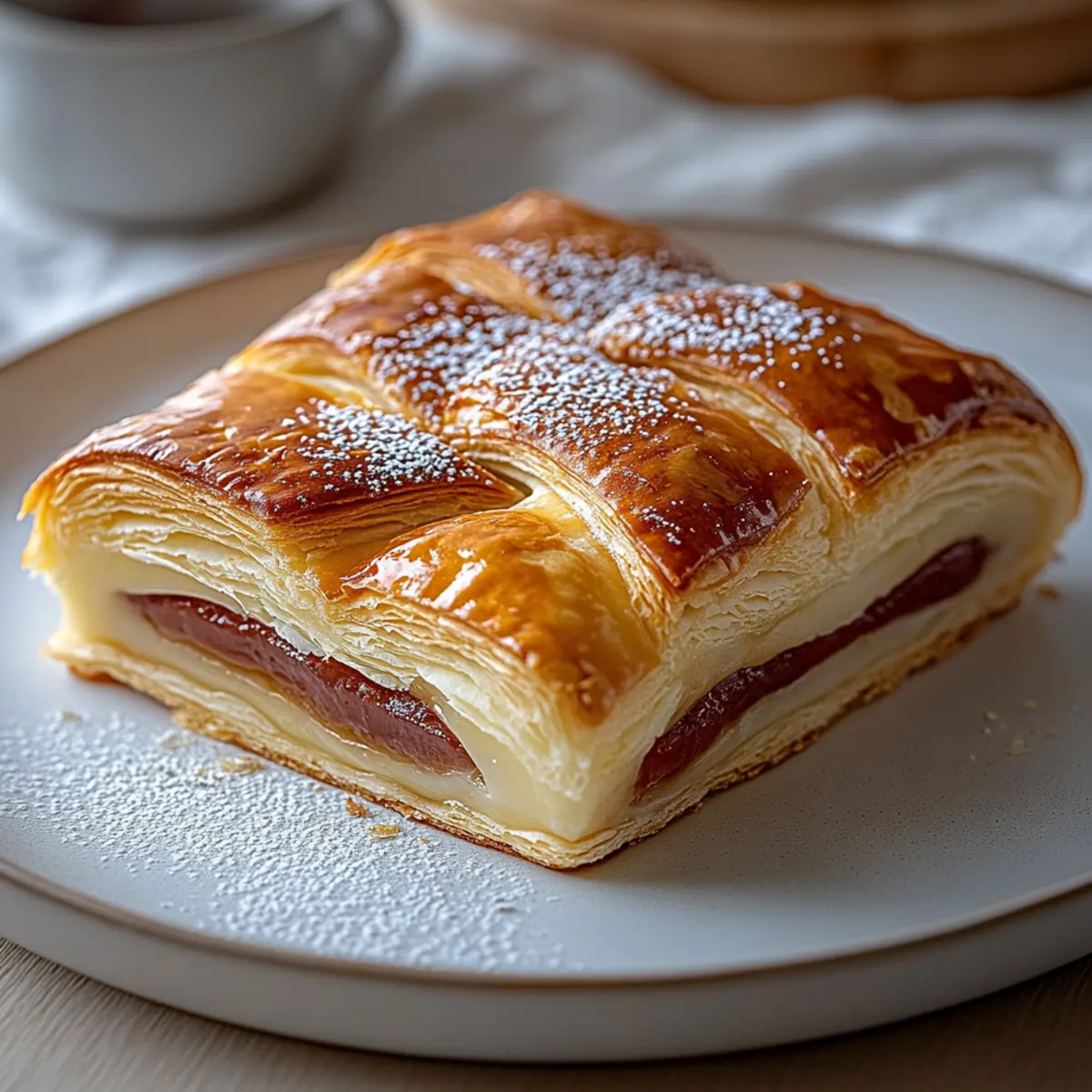 Keto-Blätterteig – Genuss mit Schichten - Nahaufnahme der leckeren Textur