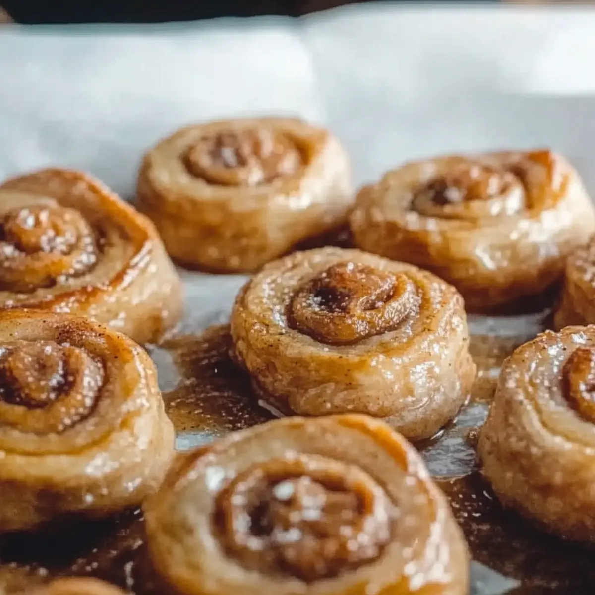 Protein Zimtschnecken - Nahaufnahme der leckeren Textur