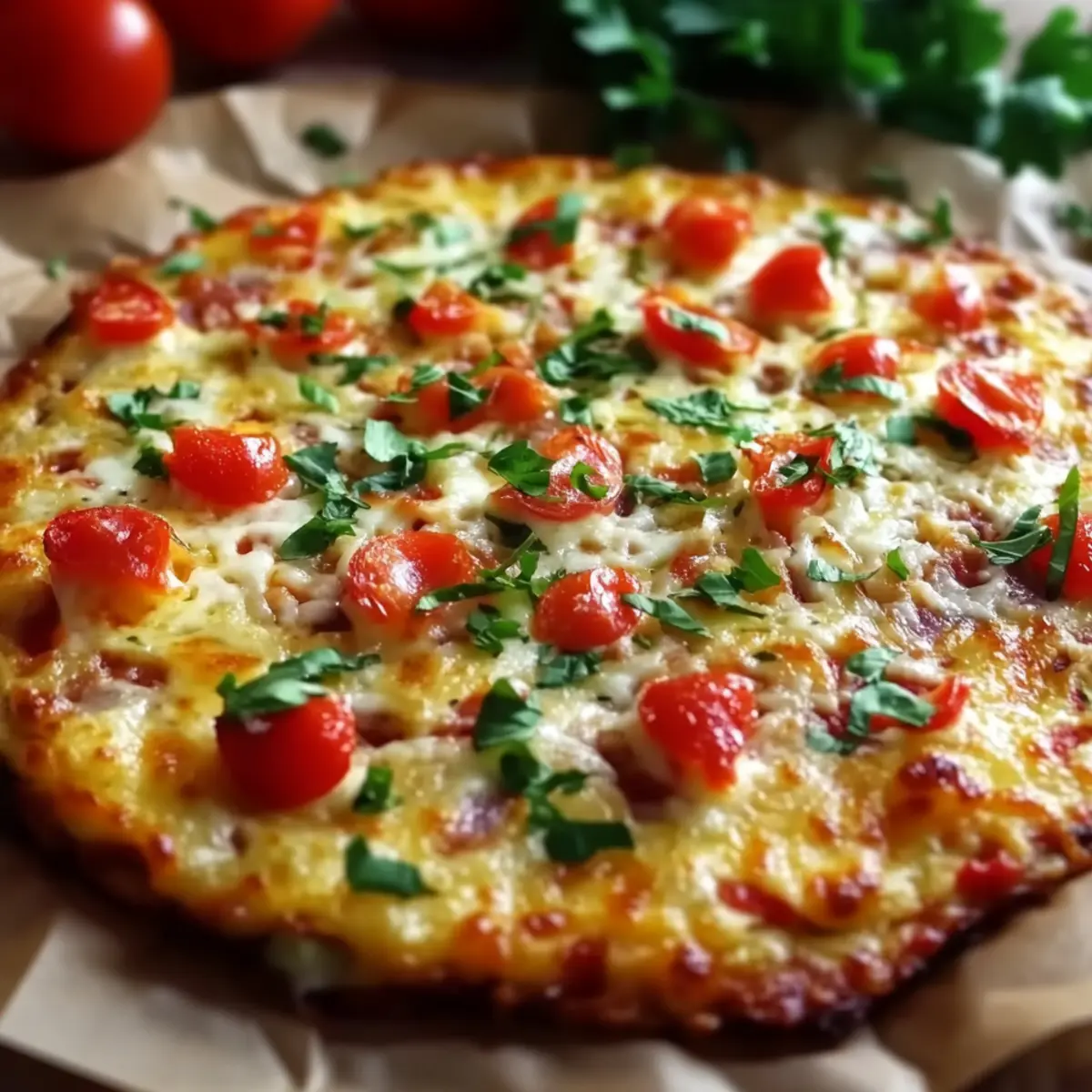 Low Carb Schüttelpizza - Zutaten vorbereitet