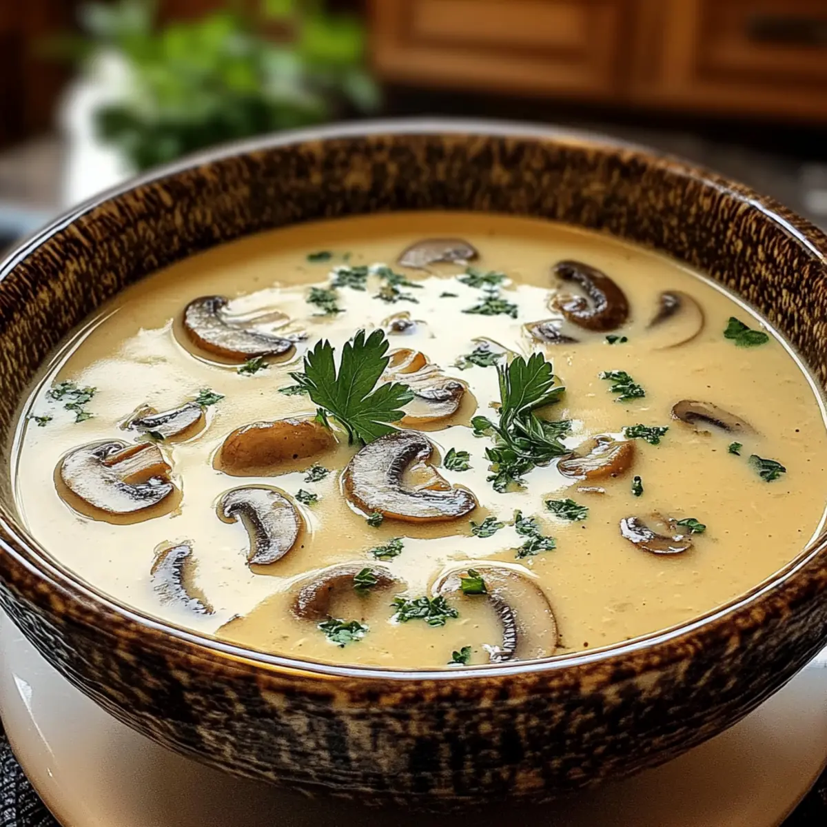 Cremige Champignon-Suppe Köstlich und Einfach