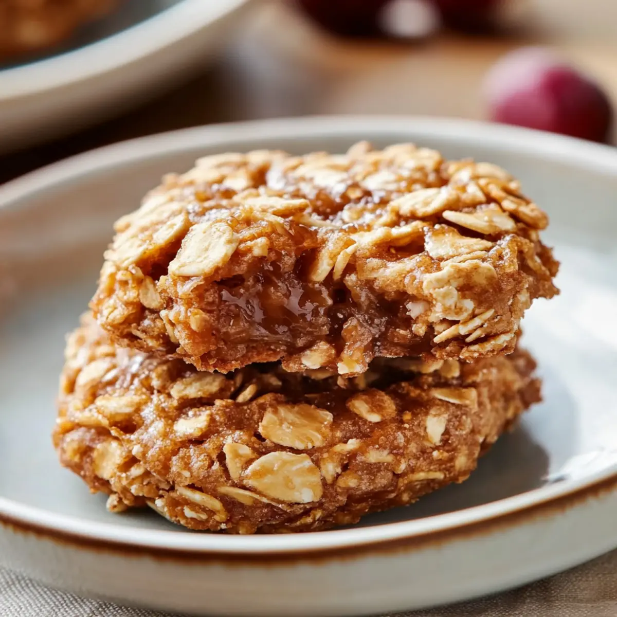 Rezept für schnelle Honig-Haferkekse - Zutaten vorbereitet