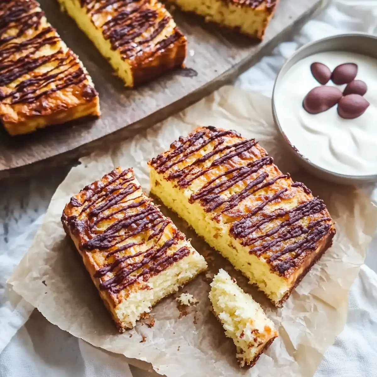 Low Carb Kokoskuchen ohne Mehl – Keto Rezept - Fertiges Gericht auf einem Teller