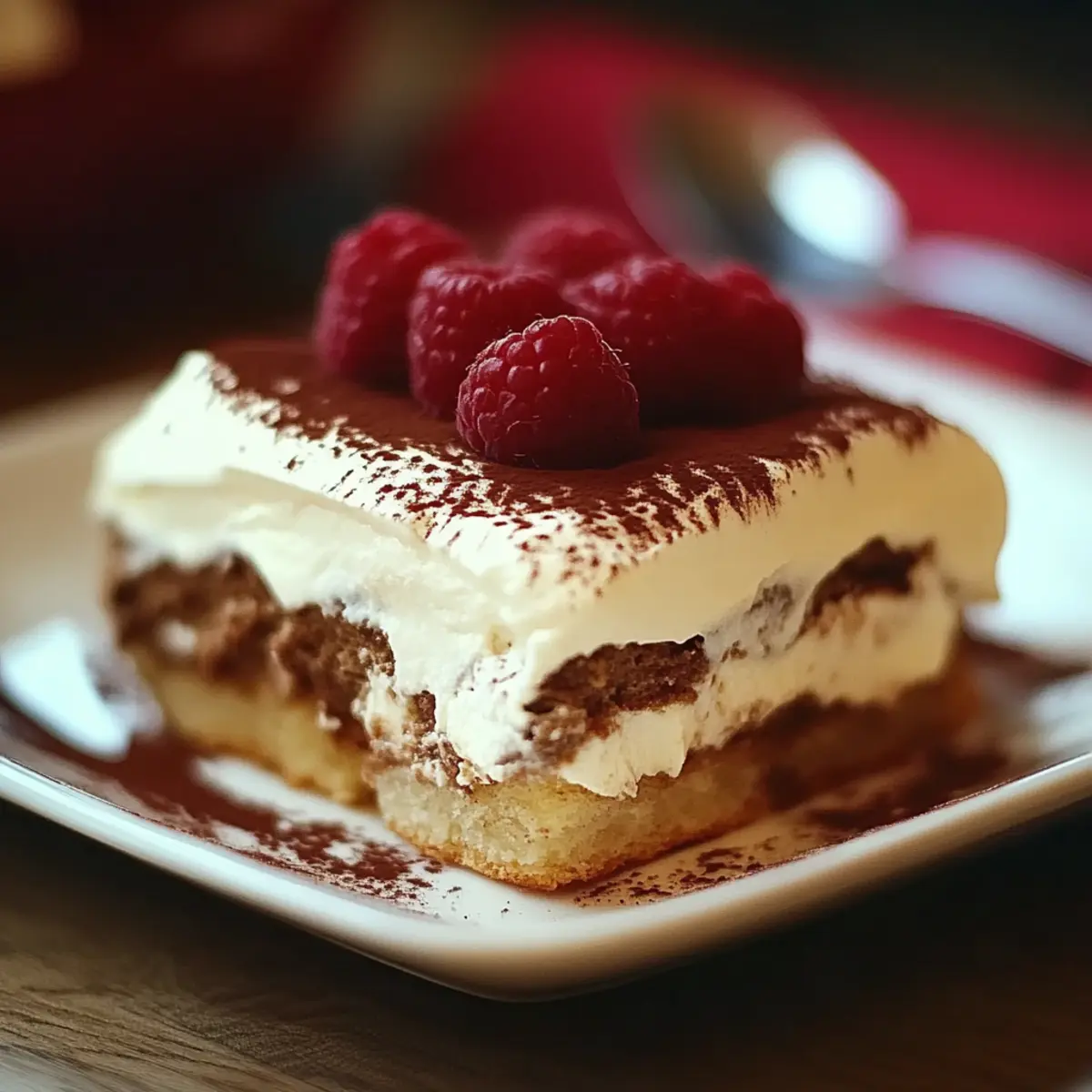 Ketogenes Tiramisu - Fertiges Gericht auf einem Teller