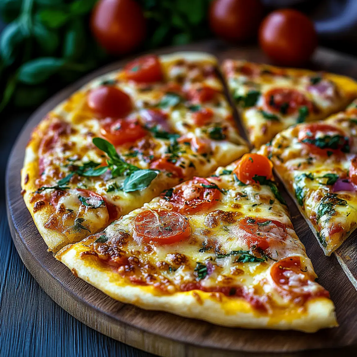 Blitzschnelle Low Carb Schüttelpizza - Zutaten vorbereitet